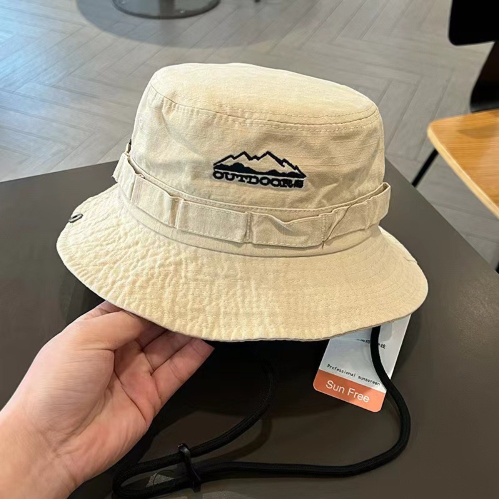 Bucket Hat Embroidered - Topi Nelayan Bordir Pegunungan Modis Topi