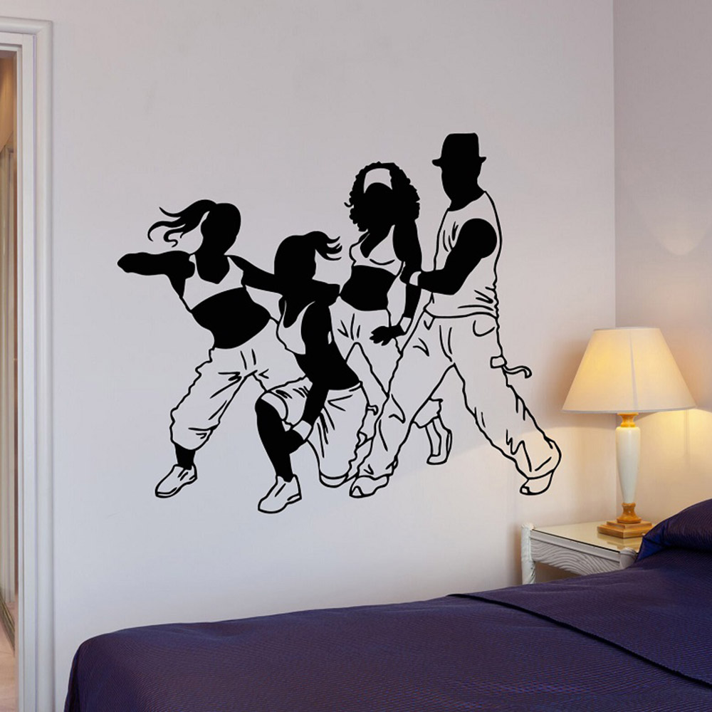 Street Fashion Europe - Vinyl Applique Dancing Step Youth Room