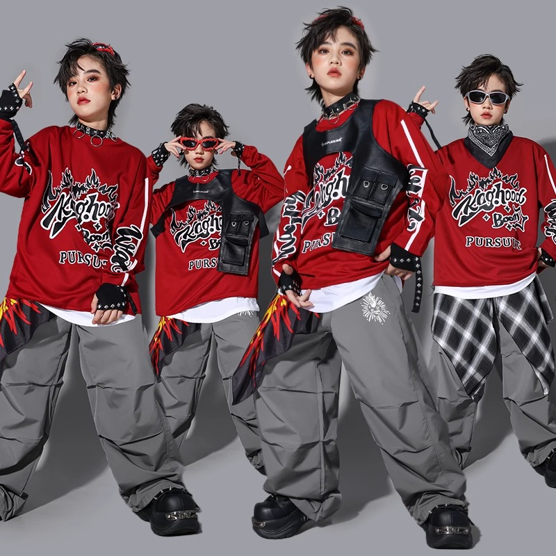 Street Fashion For Boy - Kaos K-pop Anak Laki-laki, Rompi Fashion,