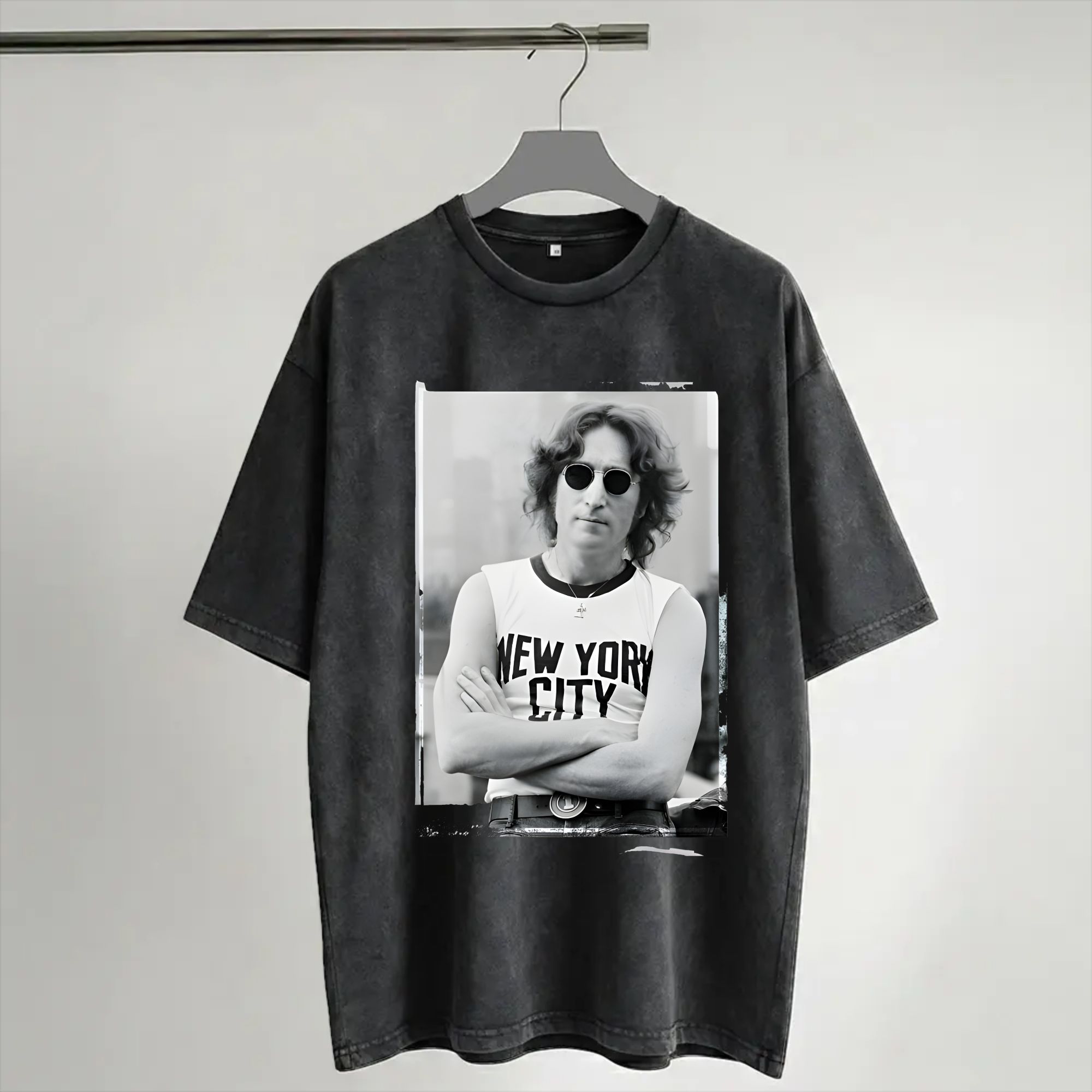 Street Fashion Outfit For Men - Kaos Harajuku John Lennon 1972 Live