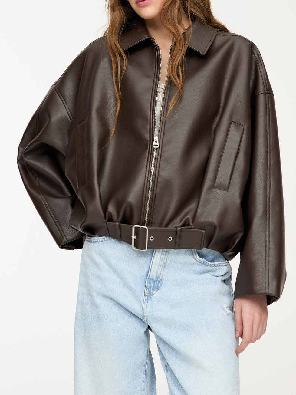 Street Fashion Co - Jaket Kulit GG Fashion Wanita, Jaket