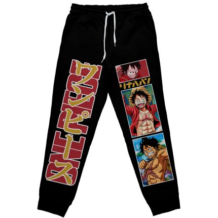 Street Fashion Logo - Celana Jogger Pria One Piece Luffy