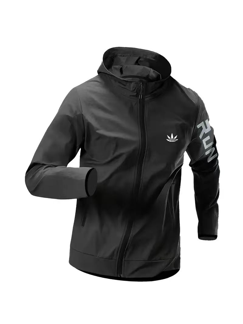 Reflective Jacket Running - Jaket Windbreaker Hoodie Pria Anti Air