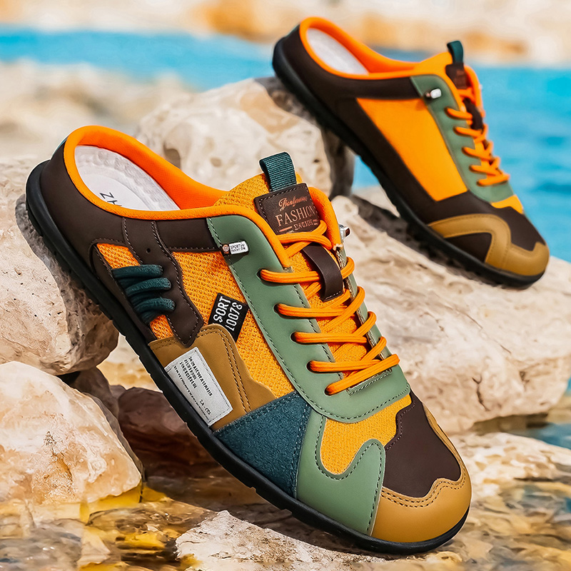 Street Fashion Walking - Sepatu setengah sandal kasual luar ruangan