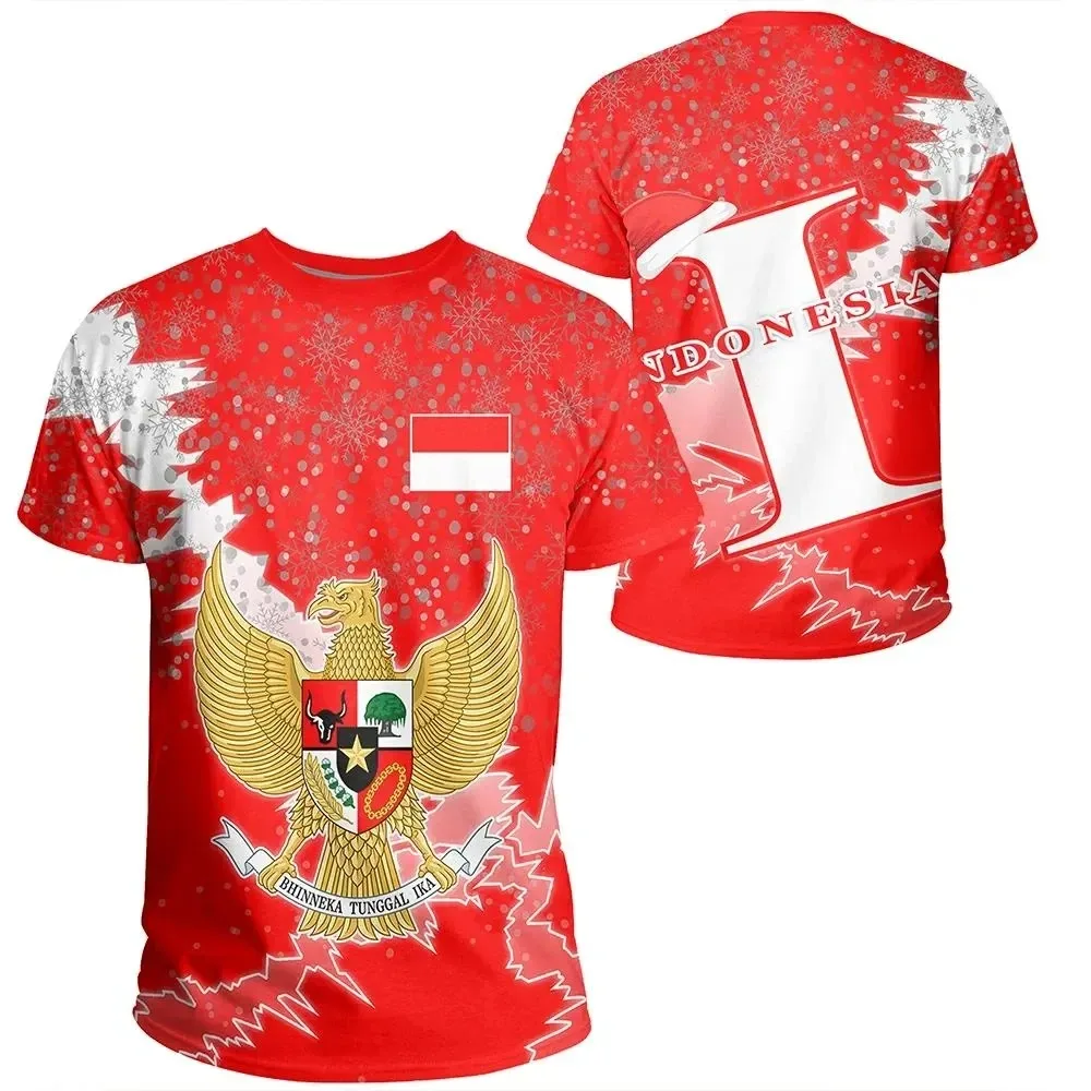 Street Fashion For Boy - Kaus motif Heraldic bendera Indonesia untuk