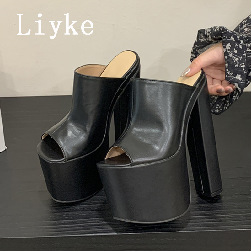 Street Fashion Runway - Sepatu Hak Tinggi Ekstrim 18CM Liyke