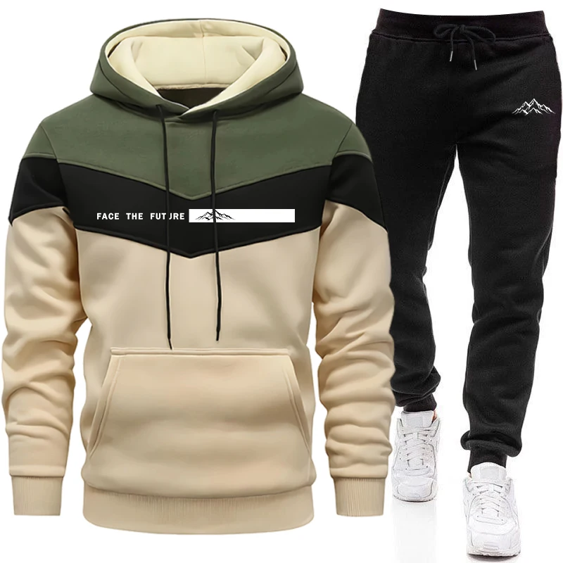 Street Fashion Hoodie - Setelan Olahraga Pria, Sweater Berkerudung Kasual,