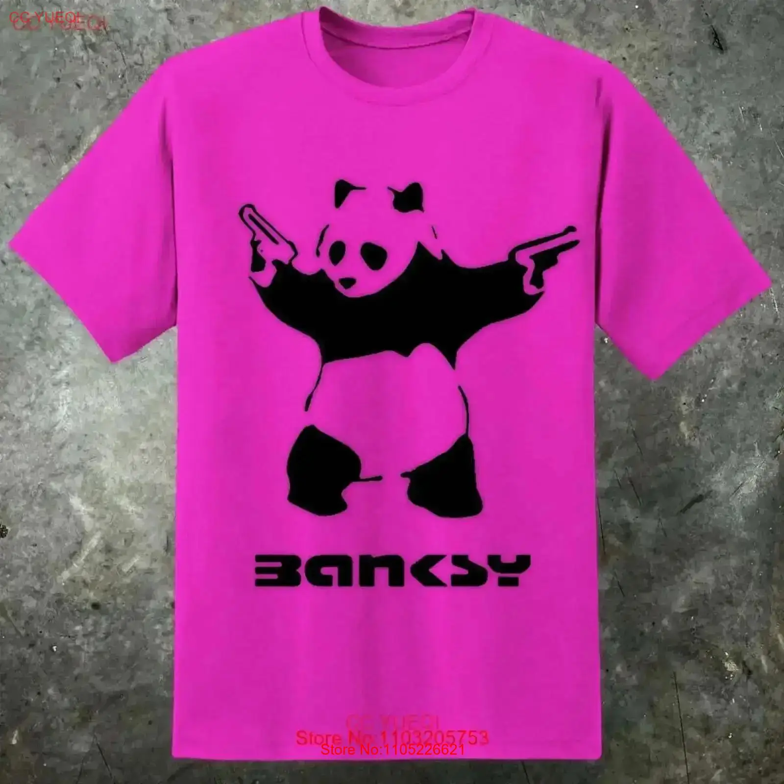 Street Fashion Uk - Kaos Pria Terinspirasi Banksy Panda Guns