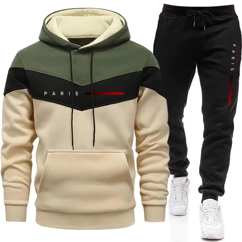 Street Fashion Hoodie - Setelan Hoodie Pria Paris Fashion untuk