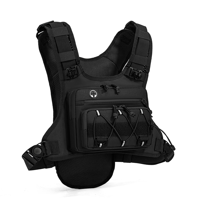 Reflective Jacket Running - Tas Taktis Rompi Dada Depan untuk