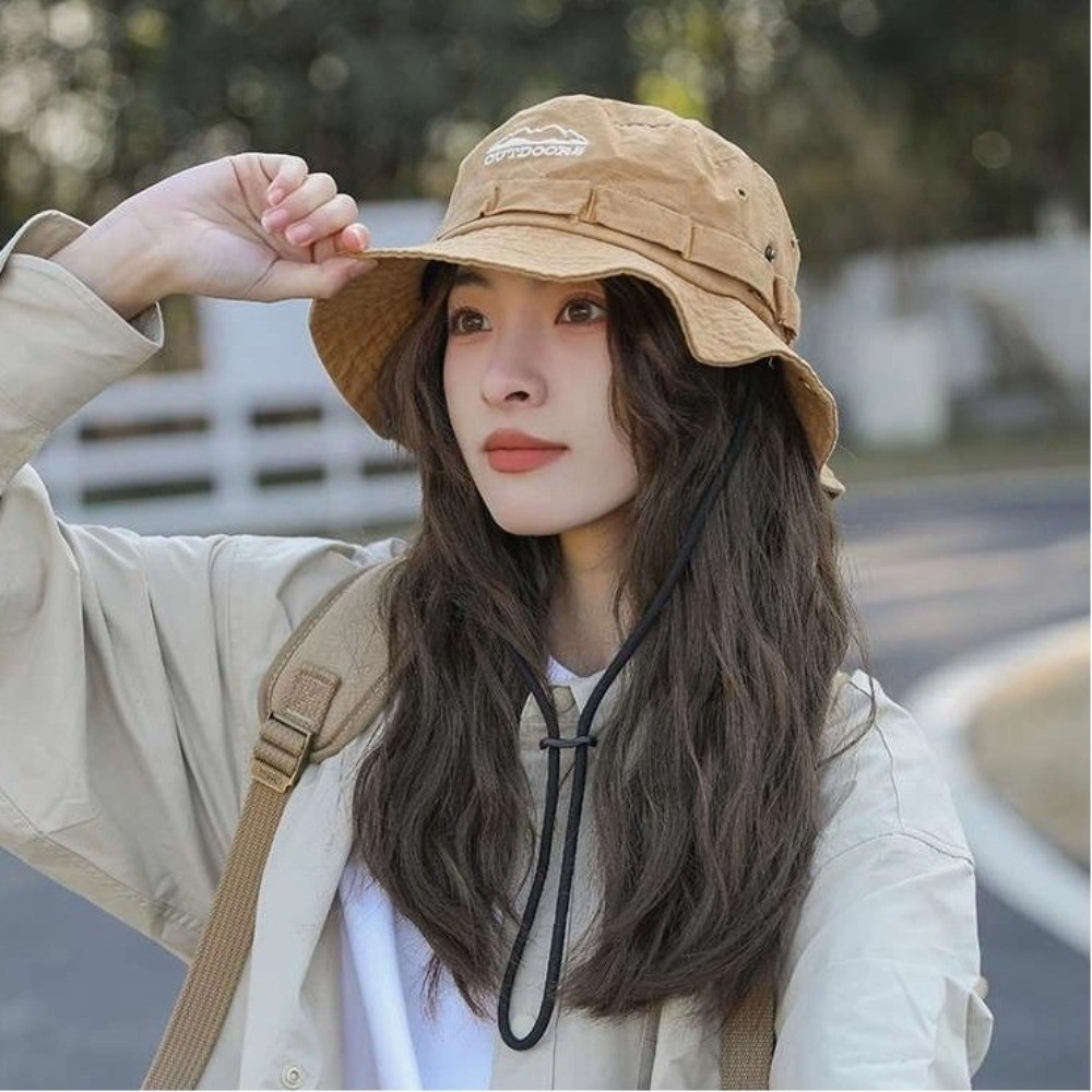 Topi Nelayan Bordir Pegunungan - Bucket Hat Embroidered ulasan dan harga