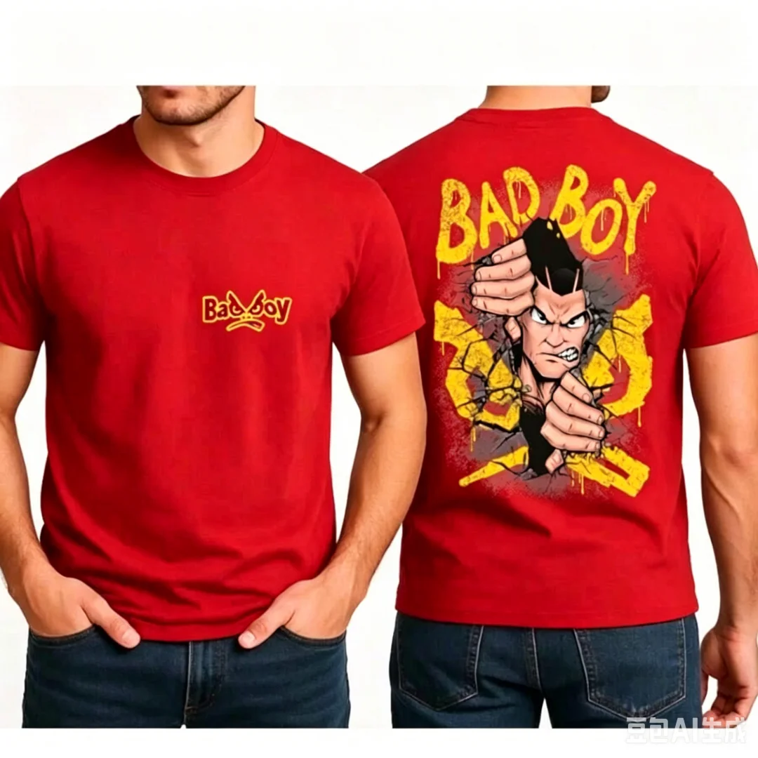 Kaos Pria Hitam Fashion BAD BO - Street Fashion For Boy ulasan dan harga