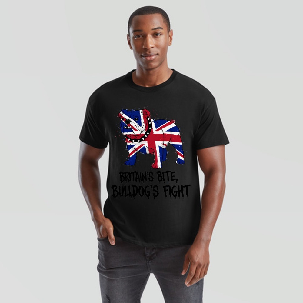 Kaos Union Jack Bulldog Bender - Street Fashion Uk ulasan dan harga