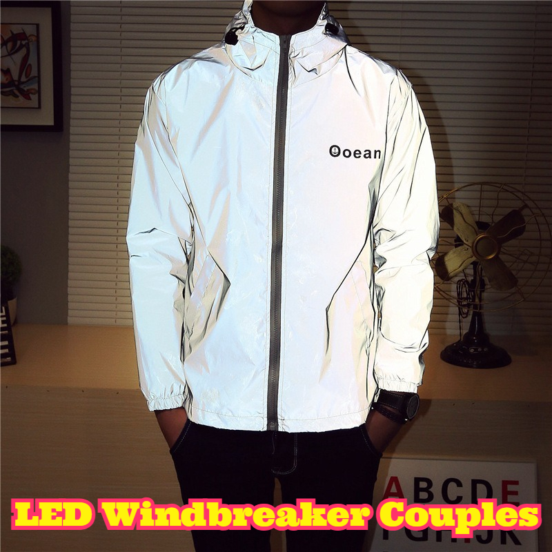Jaket Angin LED Menyala untuk  - Reflective Jacket Running ulasan dan harga
