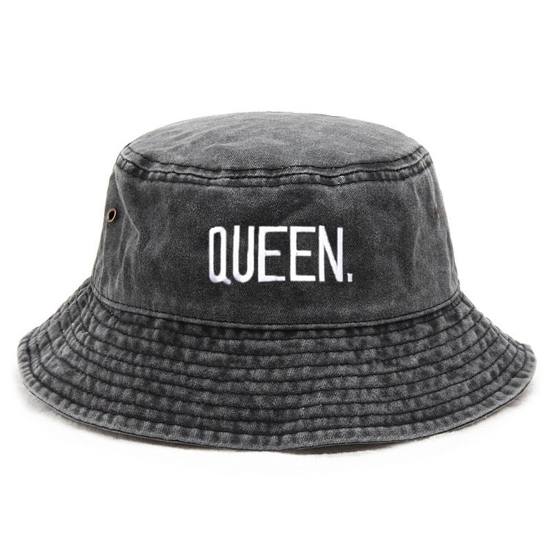Topi Bucket Vintage Queen Wash - Bucket Hat Embroidered ulasan dan harga