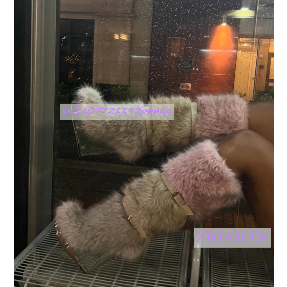 Sepatu Bot Wedge Transparan Be - Street Fashion Runway ulasan dan harga