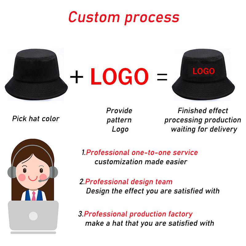 Topi Nelayan Musim Panas Logo  - Bucket Hat Embroidered ulasan dan harga