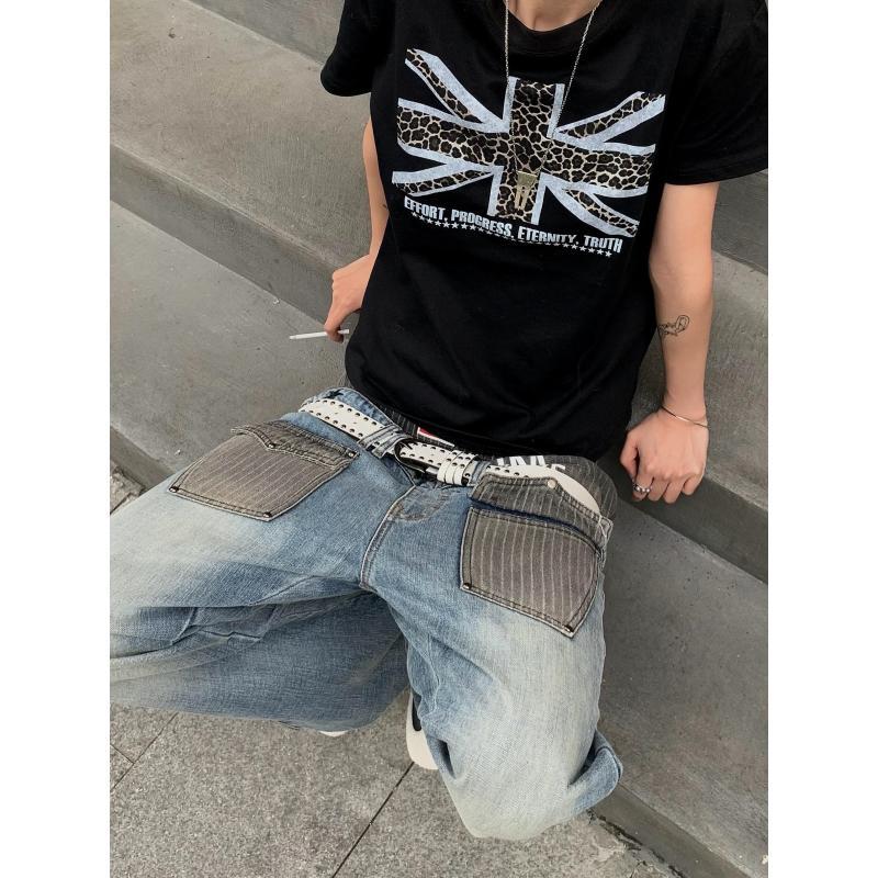 Celana Jeans Pria Desain Patch - Street Fashion For Boy ulasan dan harga