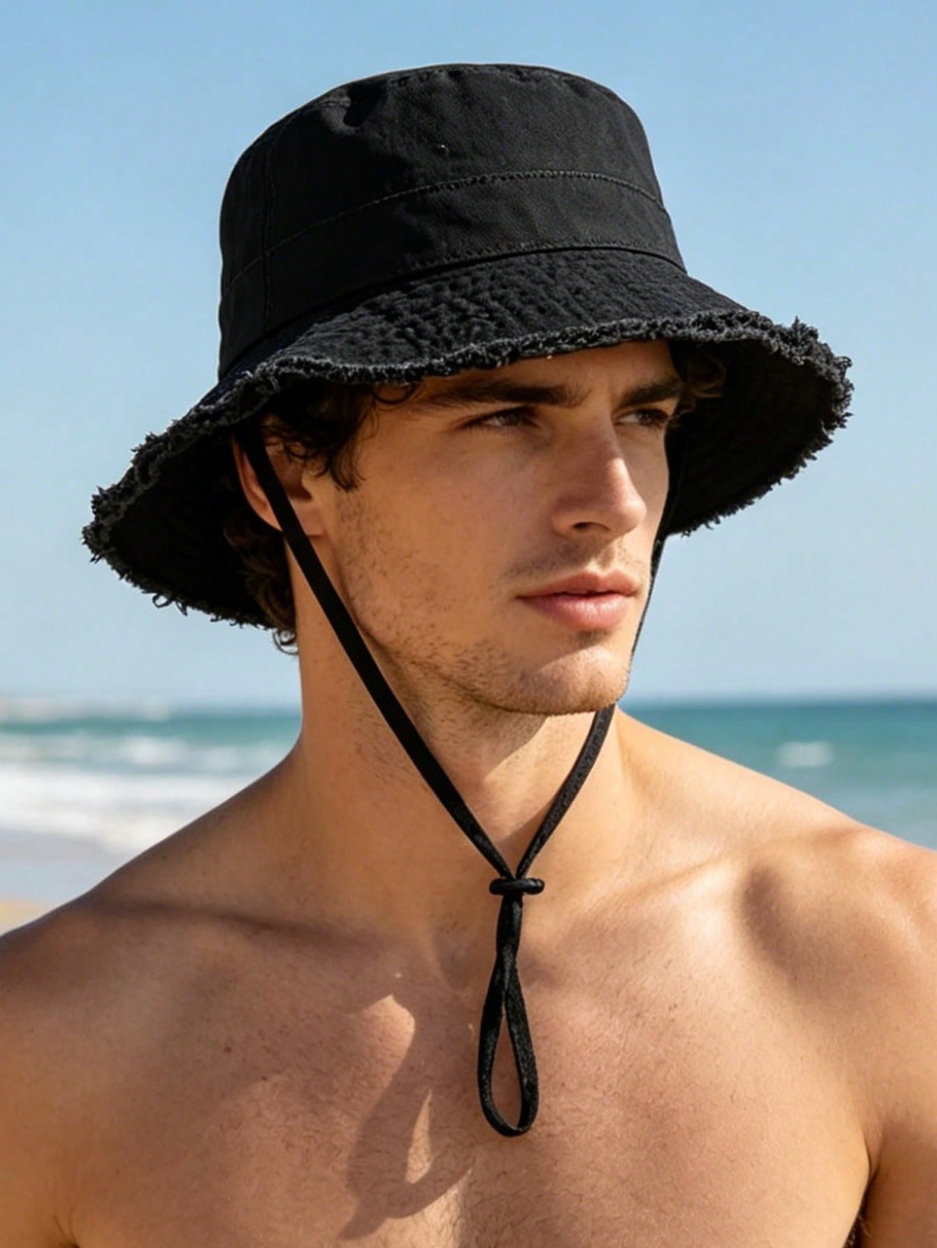 1 Buah Topi Ember Pria dengan  - Bucket Hat Embroidered ulasan dan harga