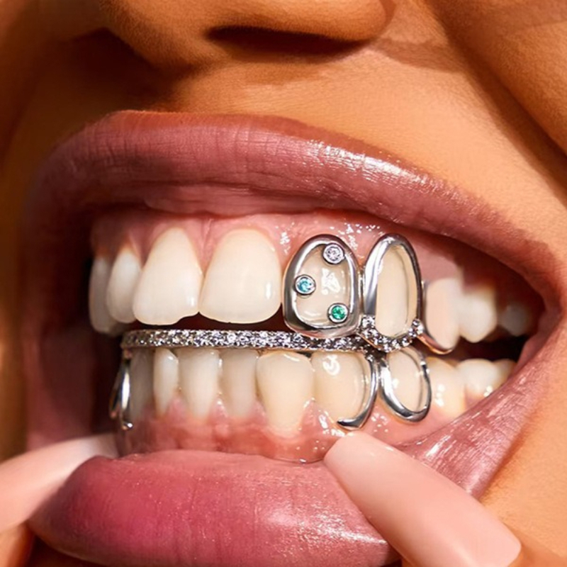 1Pc Perhiasan Gigi Grillz Hip  - Street Fashion Essentials ulasan dan harga