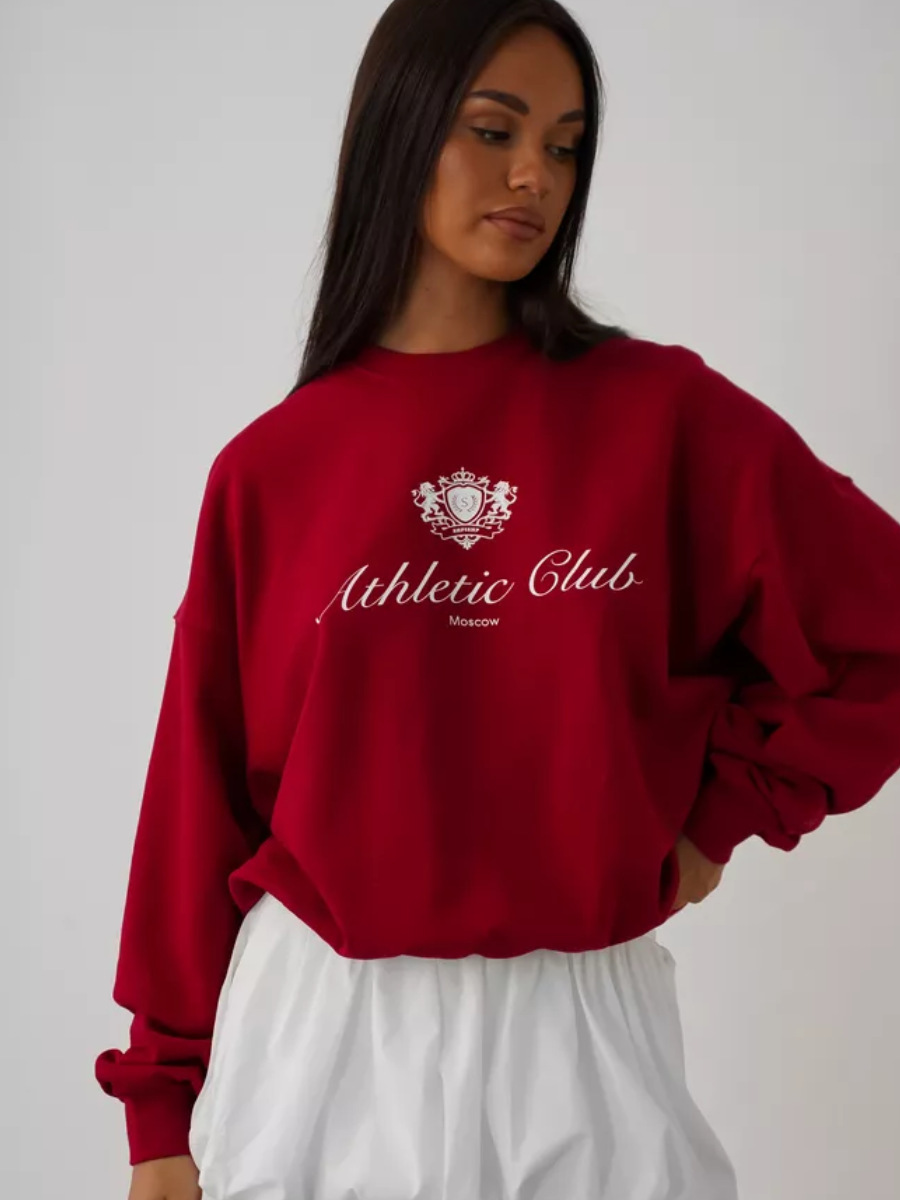 Sweatshirt Lambang Klub Atleti - Street Fashion Moscow ulasan dan harga