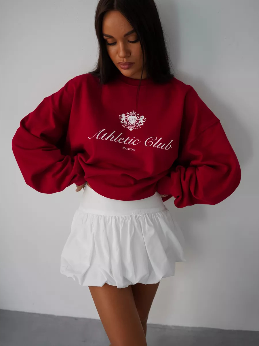 Sweatshirt Lambang Klub Atleti - Street Fashion Moscow ulasan dan harga
