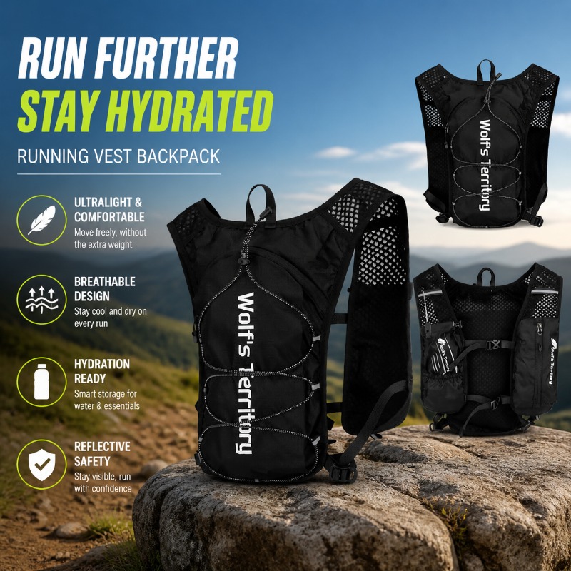 Tas Ransel Lari Marathon, Tas  - Reflective Jacket Running ulasan dan harga