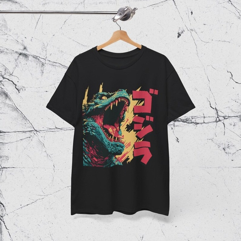 Kaos Grafis Film Kaiju Jepang  - Street Fashion Japan ulasan dan harga
