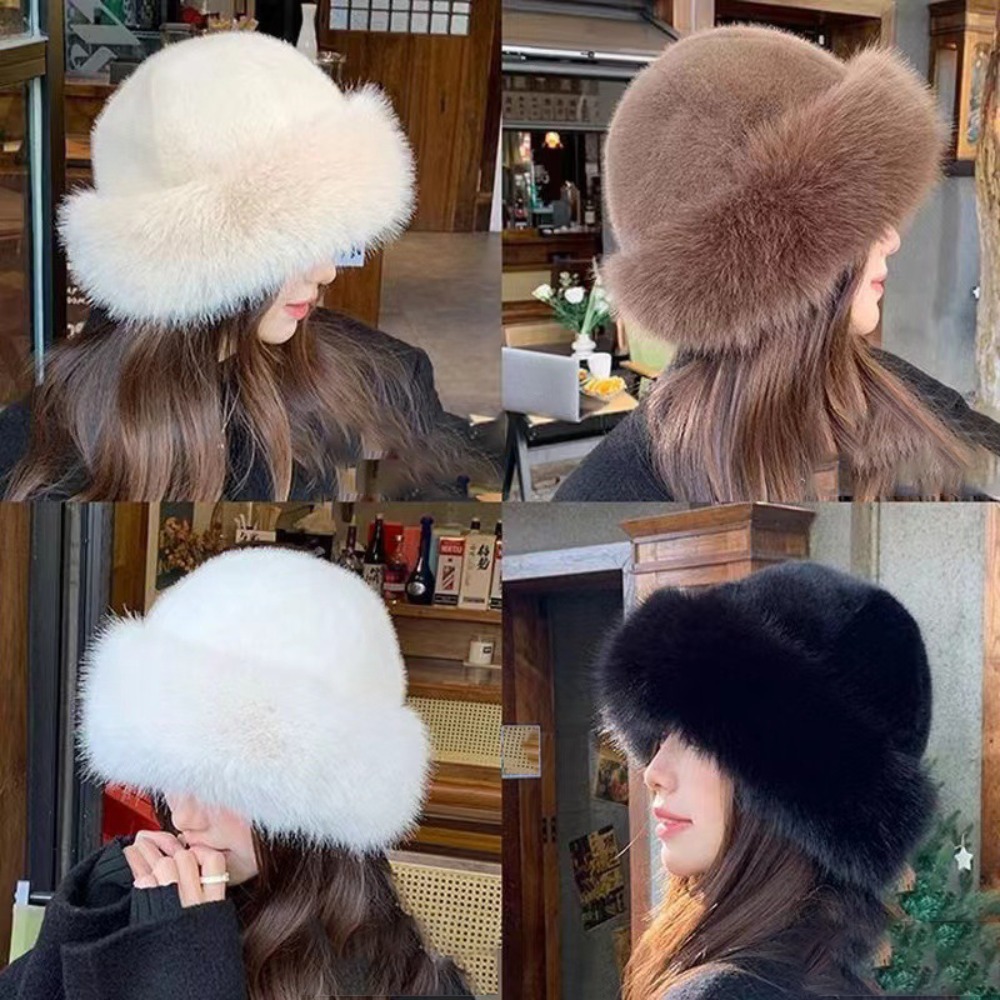 Topi Bucket Bulu Wanita, Topi  - Bucket Hat Embroidered ulasan dan harga