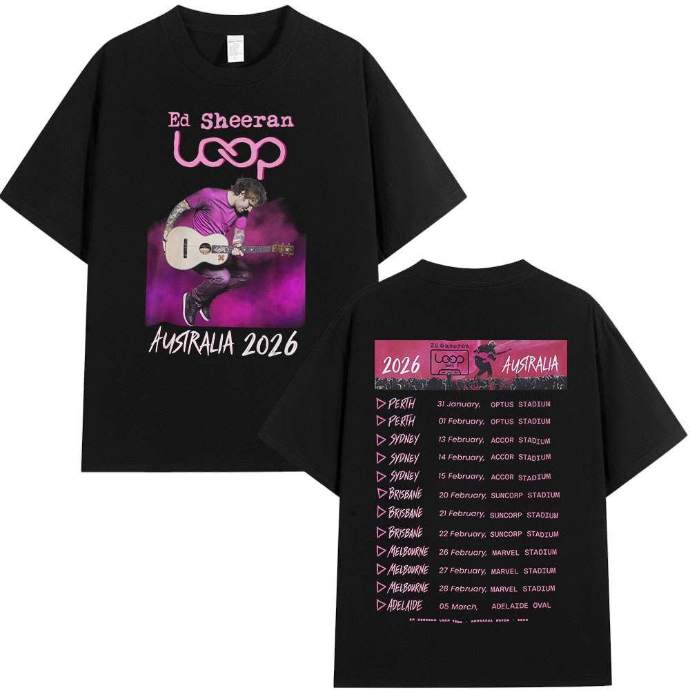 Ed Sheeran Loop Tour Australia - Street Fashion Australia ulasan dan harga