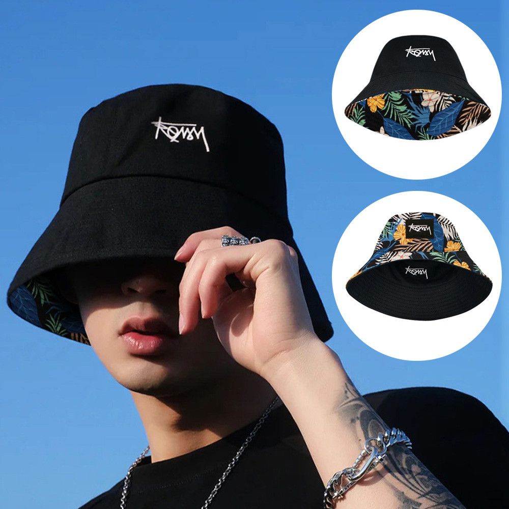 Topi Hip Hop Pria Wanita musim - Bucket Hat Embroidered ulasan dan harga
