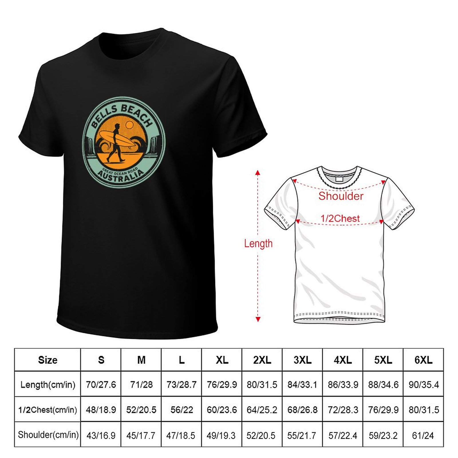 Bells Beach, Australia Kaos T- - Street Fashion Australia ulasan dan harga