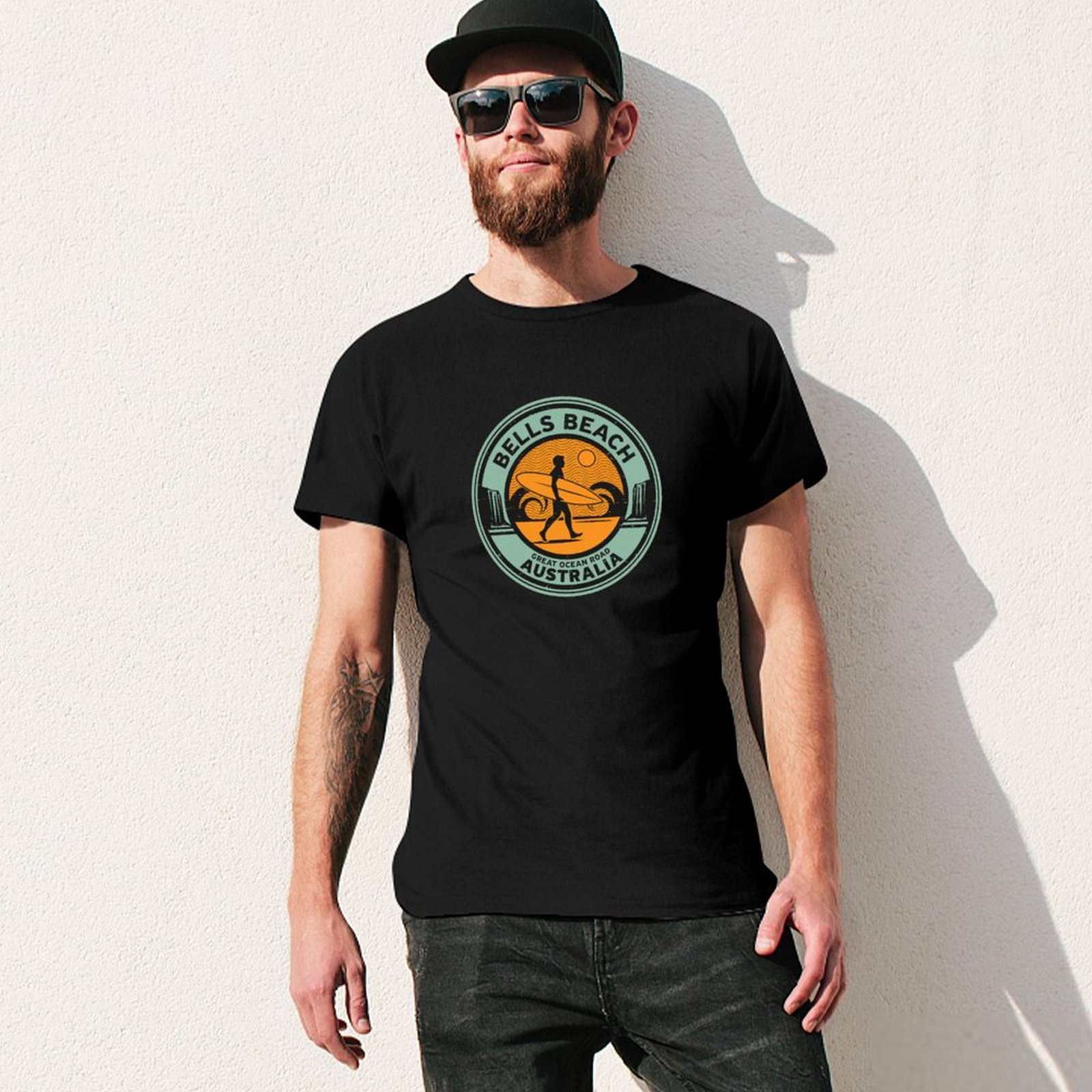 Bells Beach, Australia Kaos T- - Street Fashion Australia ulasan dan harga