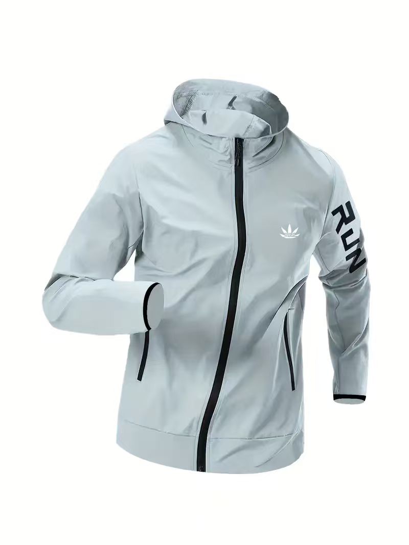 Jaket Windbreaker Hoodie Pria  - Reflective Jacket Running ulasan dan harga