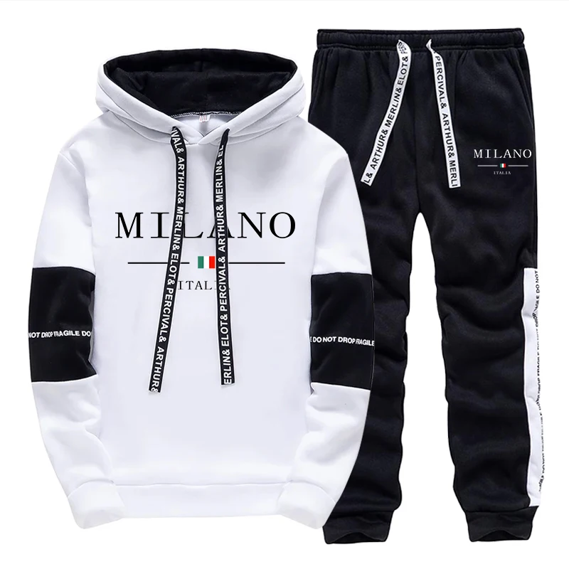 Set Pria/Hoodie/Celana Italia  - Street Fashion Hoodie ulasan dan harga
