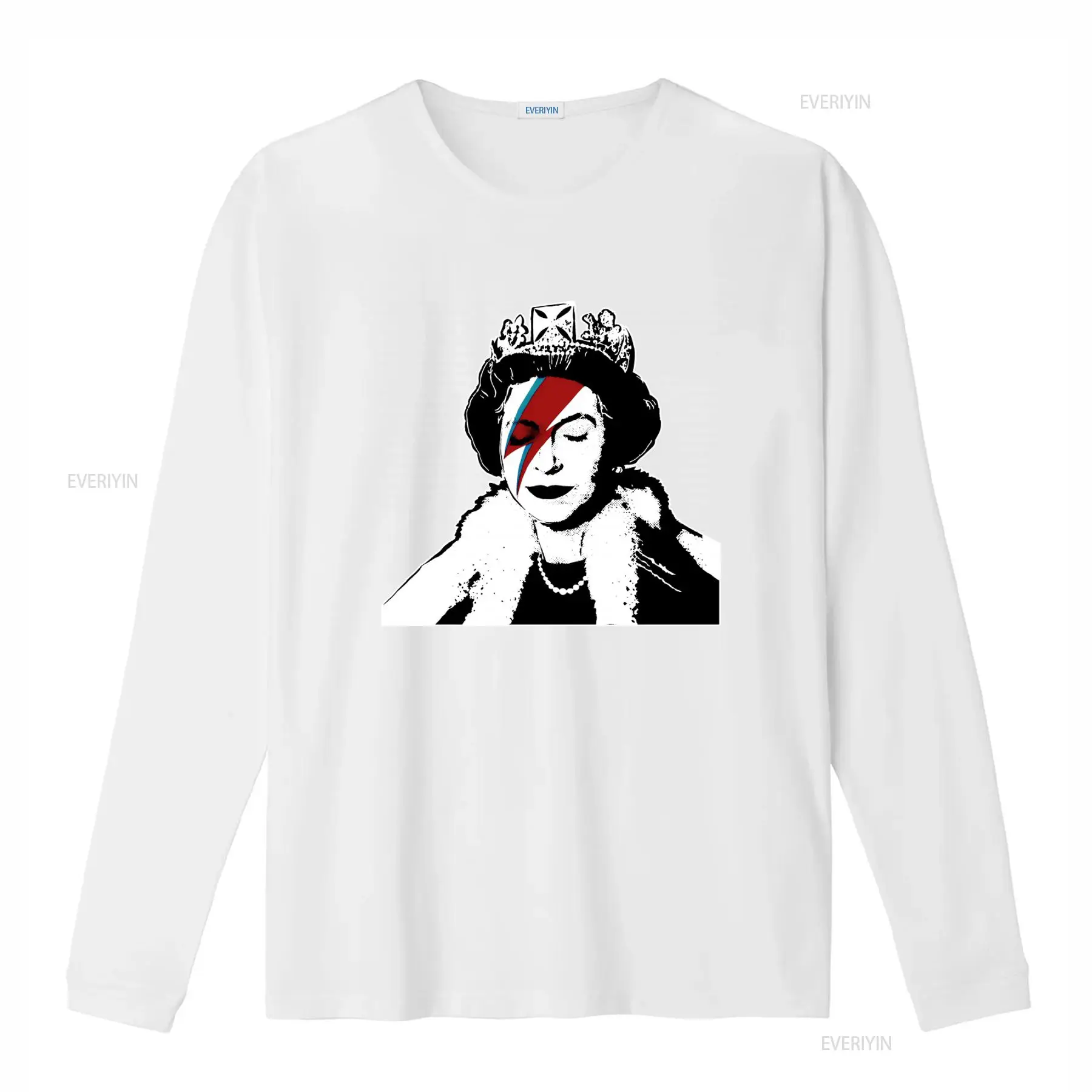 Kaos Seni Grafiti Banksy Queen - Street Fashion Uk ulasan dan harga