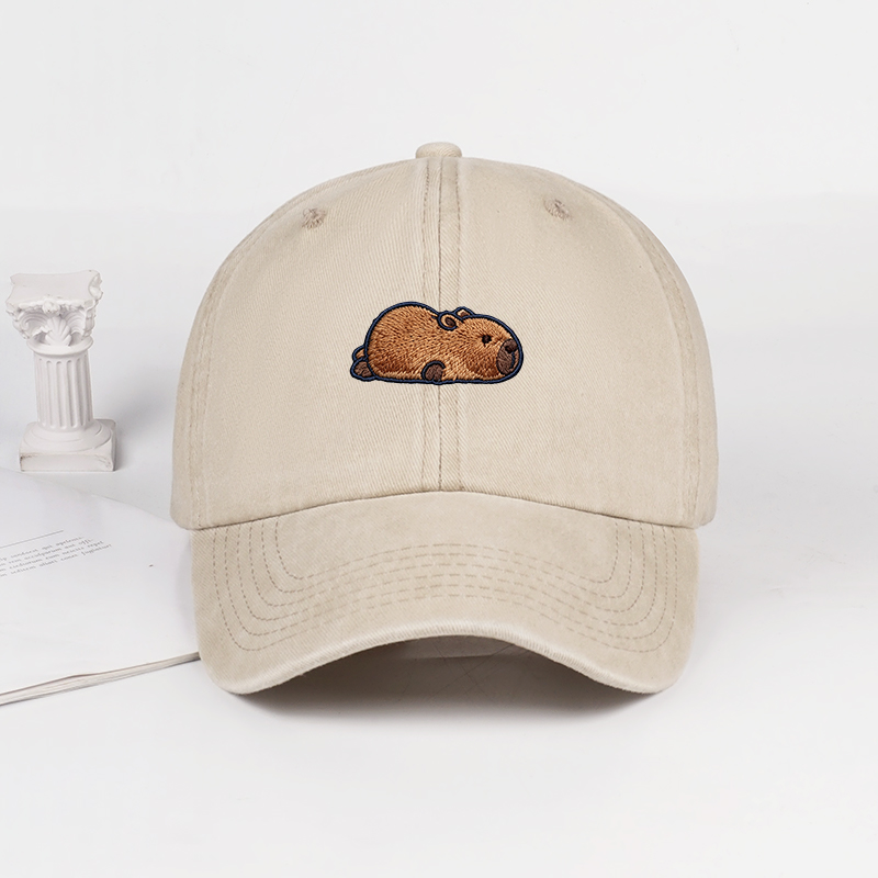 Topi Bisbol Bordir Kapibara Mu - Bucket Hat Embroidered ulasan dan harga
