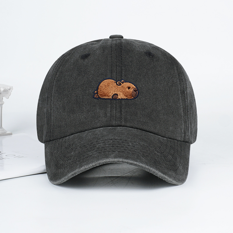 Topi Bisbol Bordir Kapibara Mu - Bucket Hat Embroidered ulasan dan harga