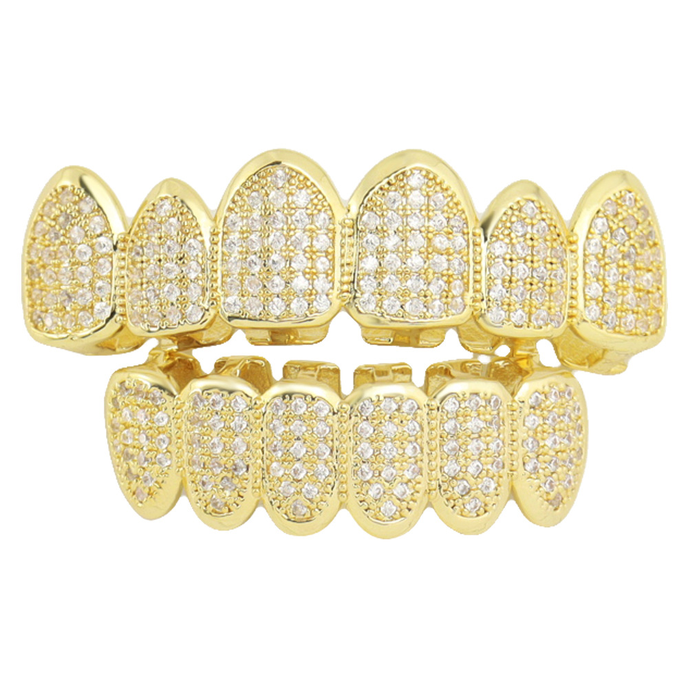1Pc Perhiasan Gigi Grillz Emas - Street Fashion Essentials ulasan dan harga