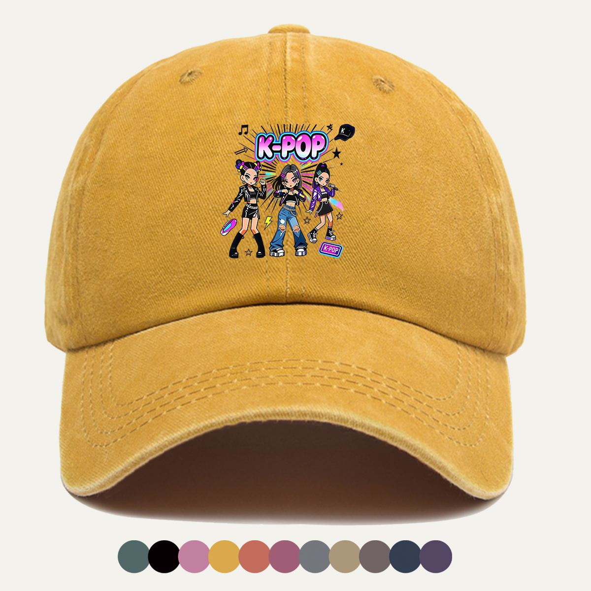 1 Buah Topi Bisbol Cetak Grup  - Street Fashion Co ulasan dan harga