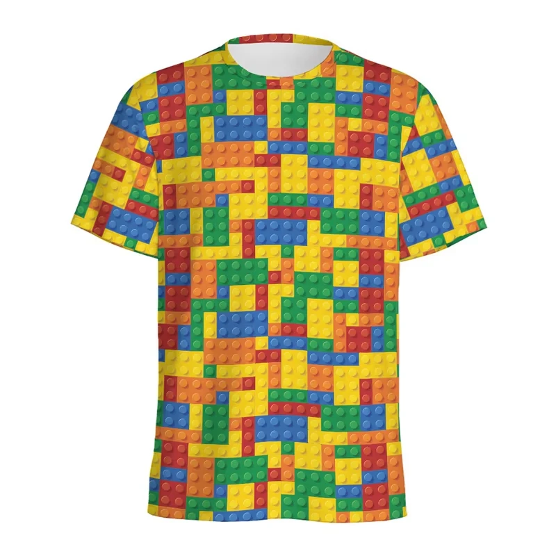 Kaos 3D Print Motif Balok Bang - Street Fashion Videos ulasan dan harga