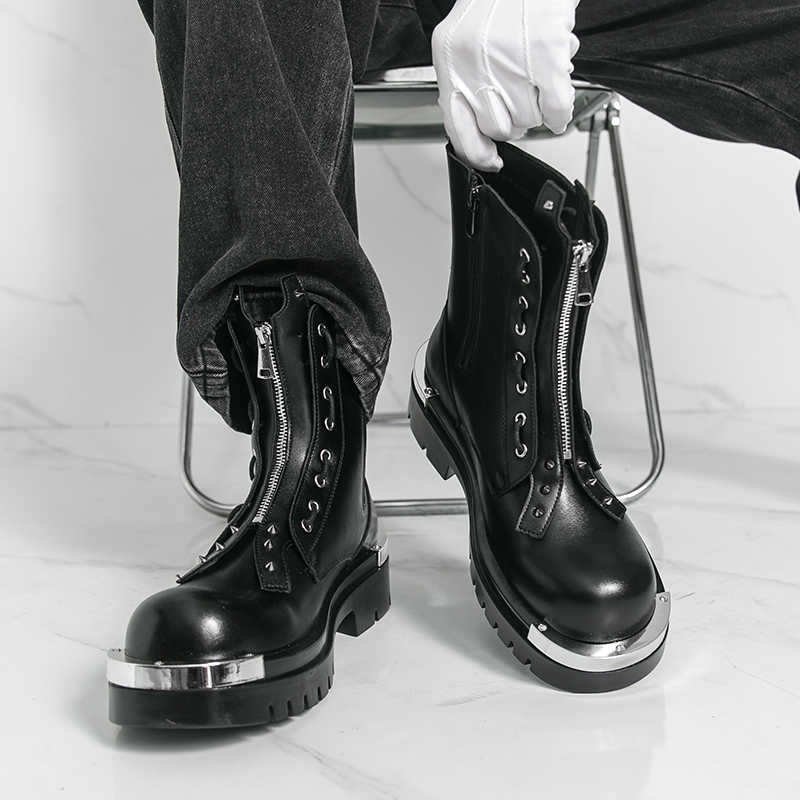 Sepatu bot bersol tebal pria D - Street Fashion Walking ulasan dan harga