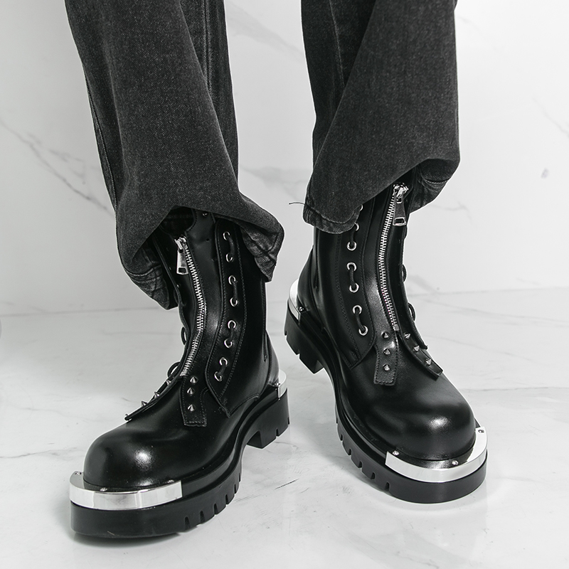Sepatu bot bersol tebal pria D - Street Fashion Walking ulasan dan harga