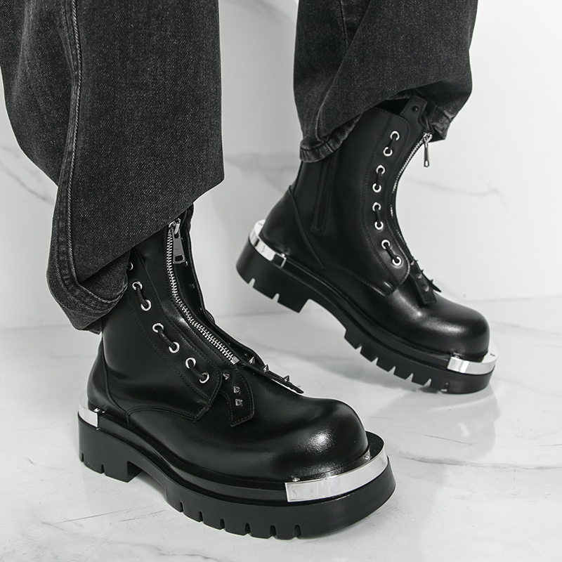 Sepatu bot bersol tebal pria D - Street Fashion Walking ulasan dan harga
