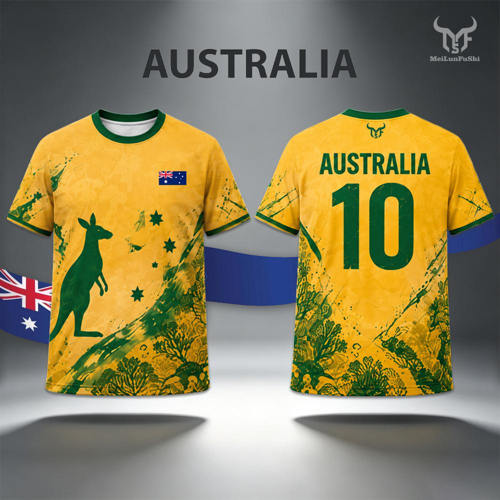 Jersey Cetak Bendera Australia - Street Fashion Australia ulasan dan harga