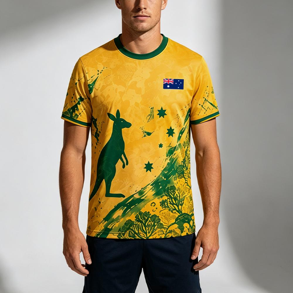 Jersey Cetak Bendera Australia - Street Fashion Australia ulasan dan harga