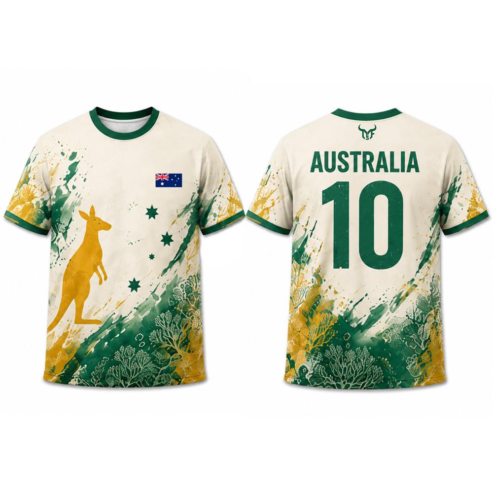 Jersey Cetak Bendera Australia - Street Fashion Australia ulasan dan harga