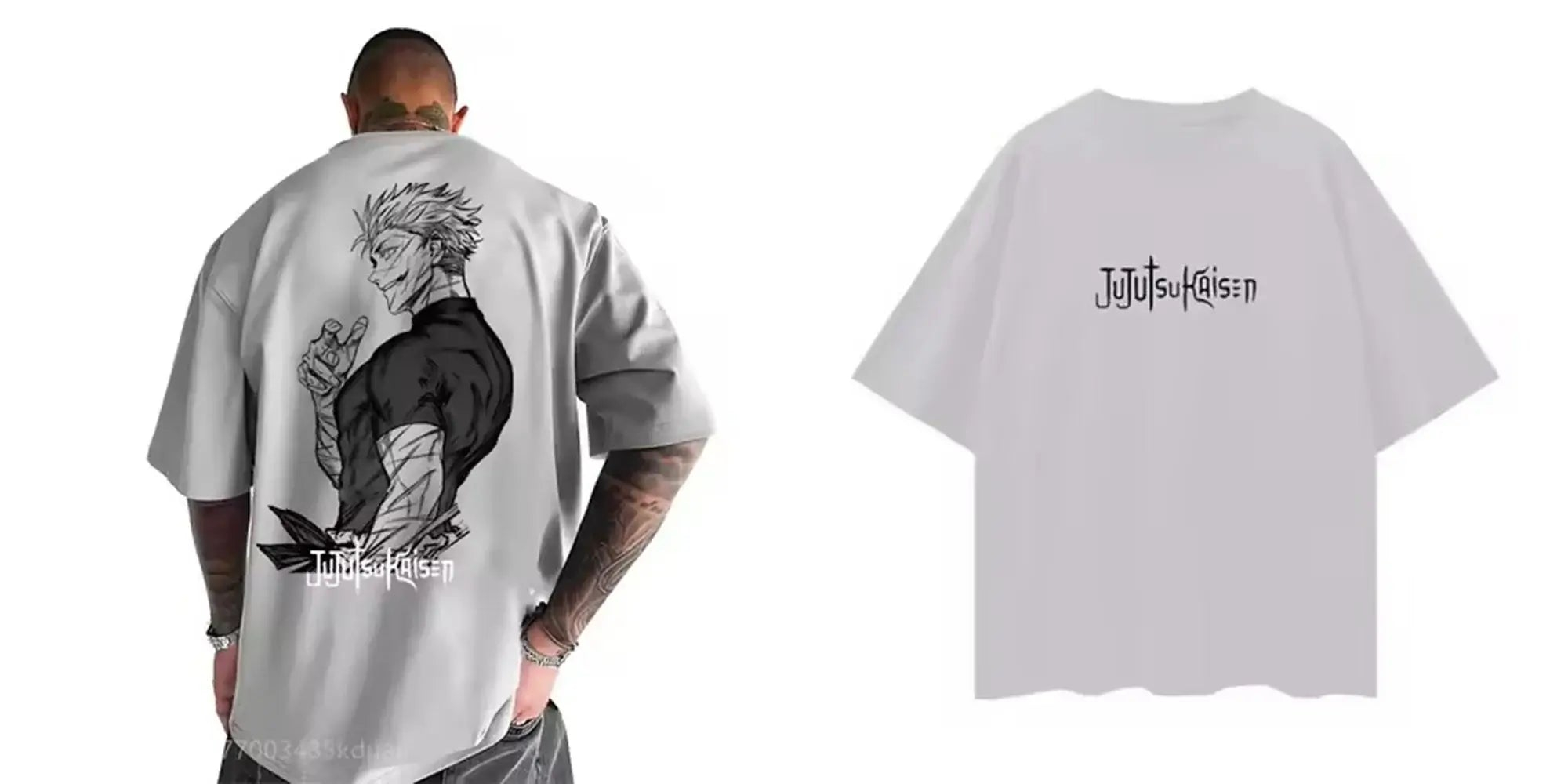 Kaus Jujitsu Kaisen Atasan Gra - Street Fashion Japan ulasan dan harga