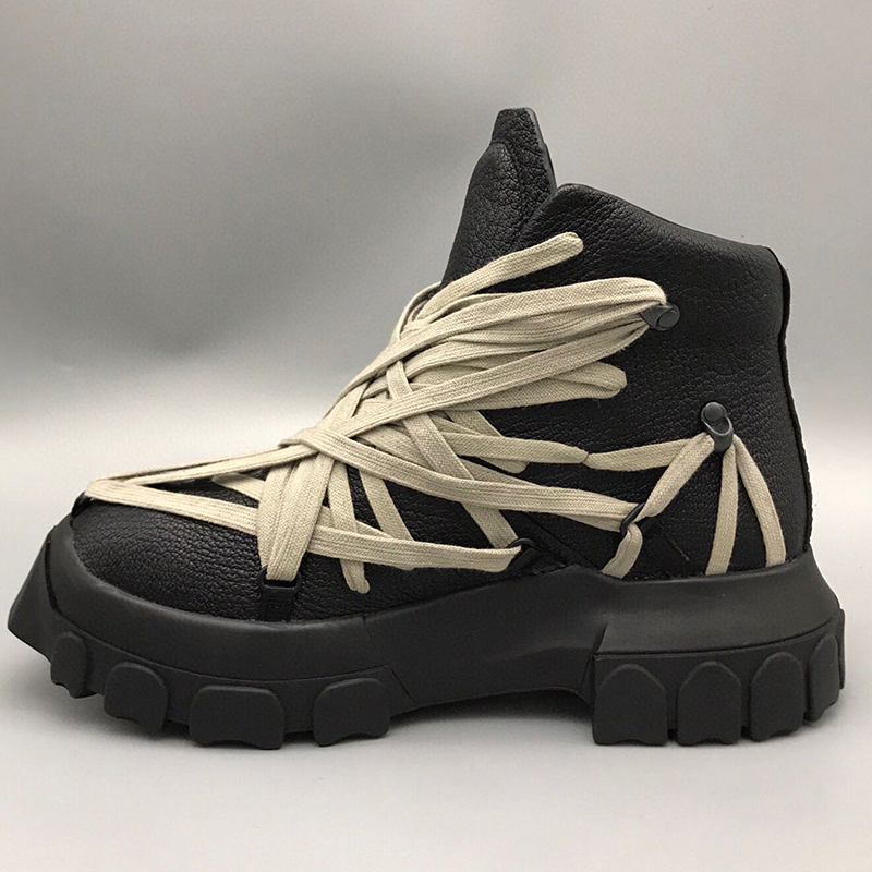 Sepatu bot kulit asli pria mew - Street Fashion Luxury ulasan dan harga